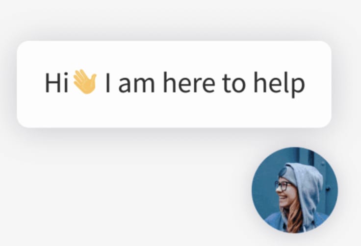 text welcome message chat
