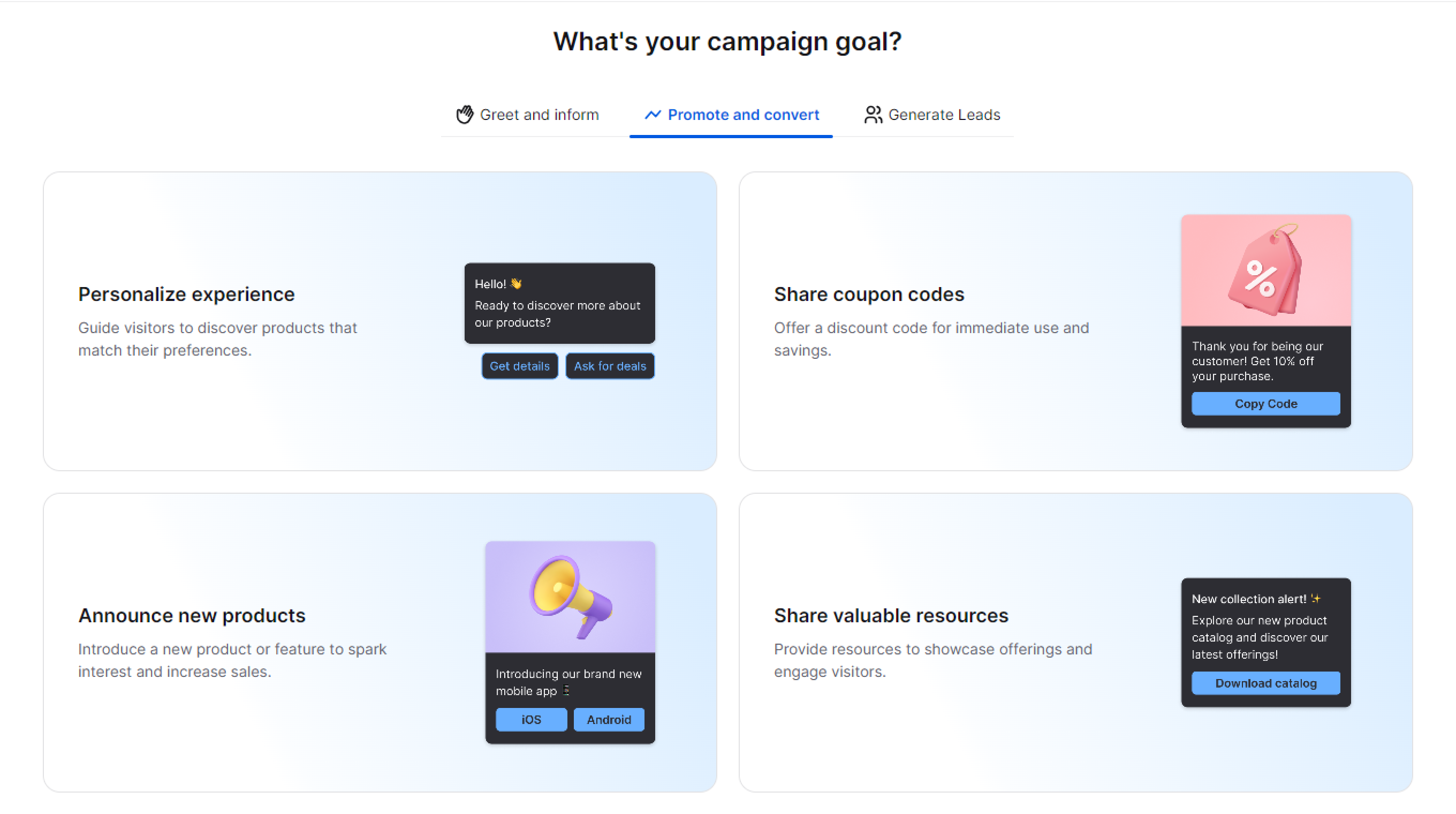 Campaign templates, how they look, how they work